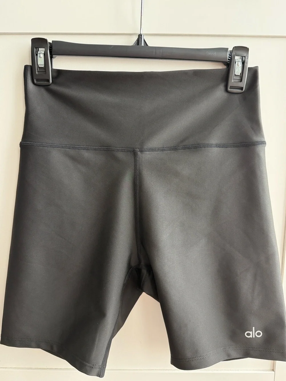 ALO Yoga Airlift 5” Black High-Waist Bike Shorts